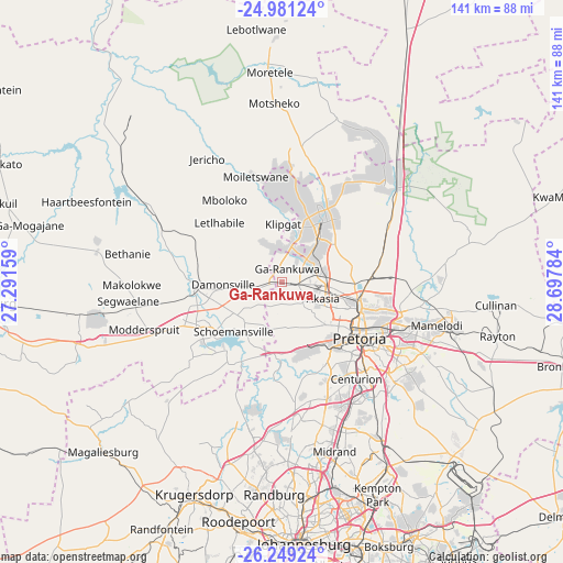 Ga-Rankuwa on map