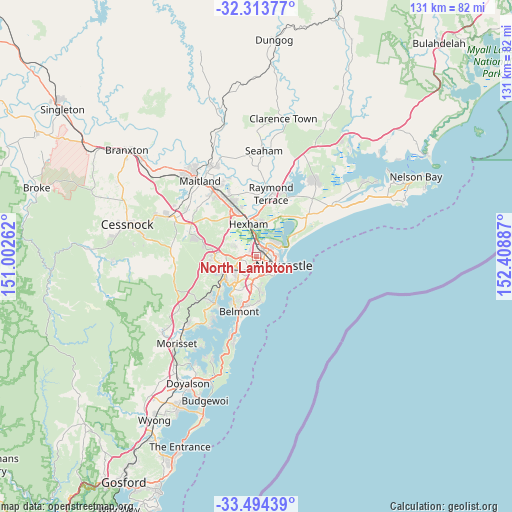 North Lambton on map