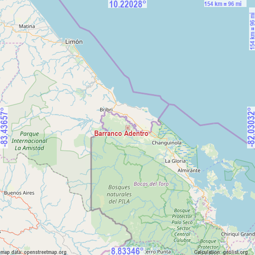 Barranco Adentro on map