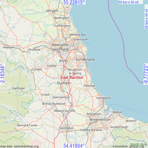 East Rainton on map
