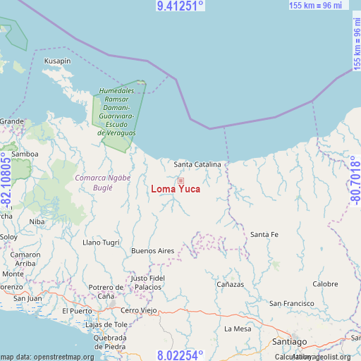Loma Yuca on map