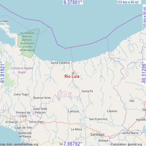 Río Luís on map