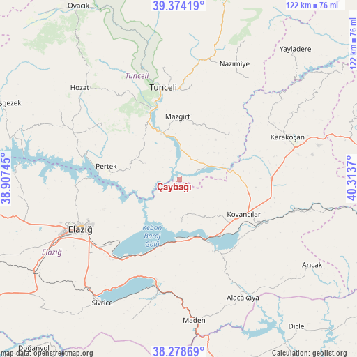 Çaybağı on map