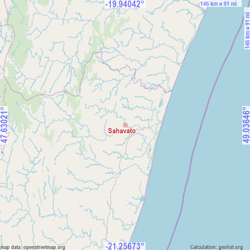 Sahavato on map