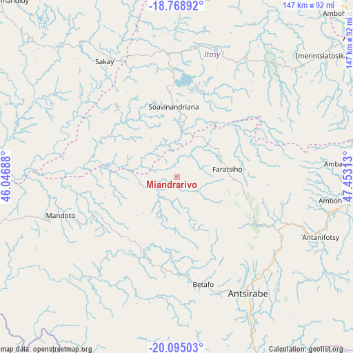 Miandrarivo on map