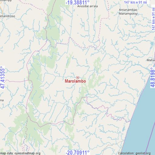 Marolambo on map