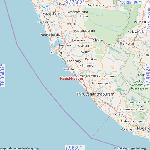 Kadakkavoor on map