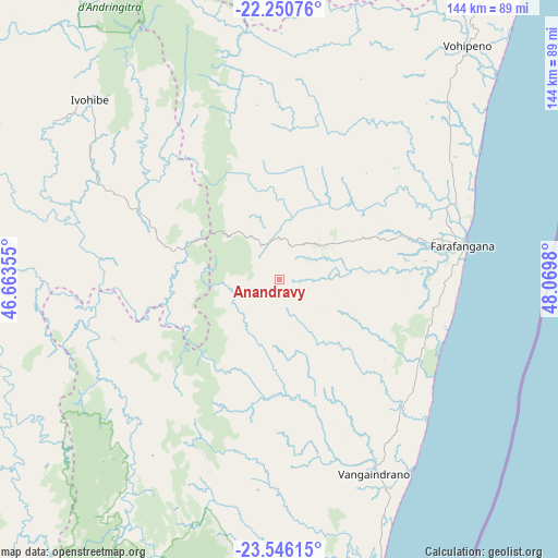 Anandravy on map