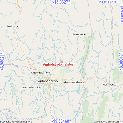 Ambohitrolomahitsy on map