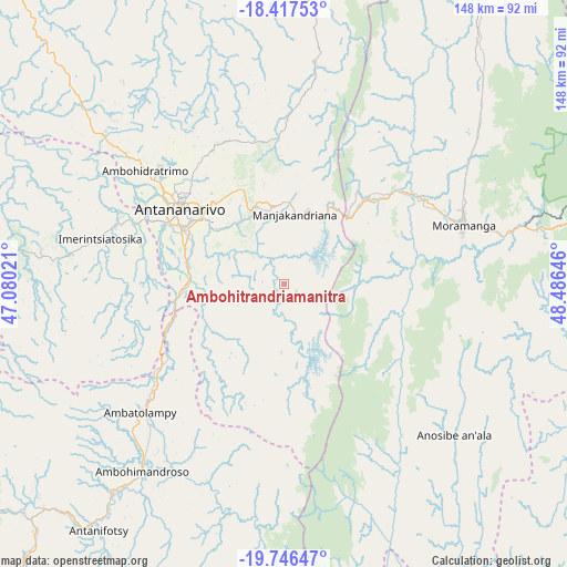 Ambohitrandriamanitra on map