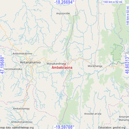Ambatolaona on map