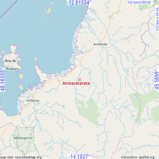 Ambarakaraka on map