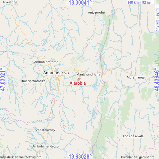 Alarobia on map
