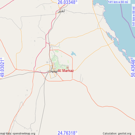 Al Markaz on map
