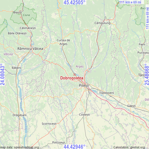 Dobrogostea on map