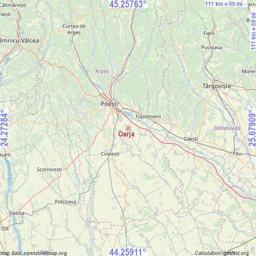 Oarja on map