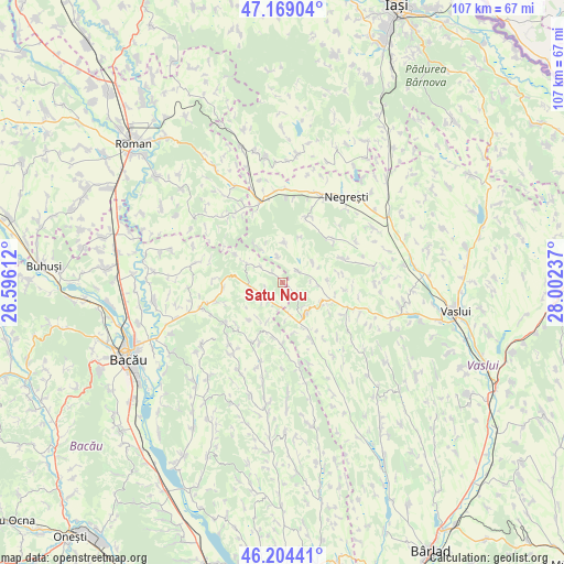 Satu Nou on map