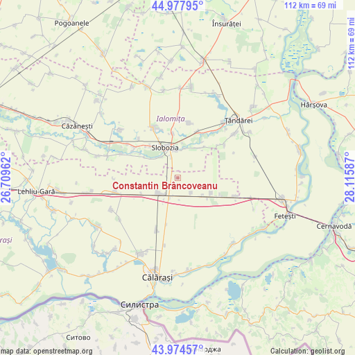 Constantin Brâncoveanu on map