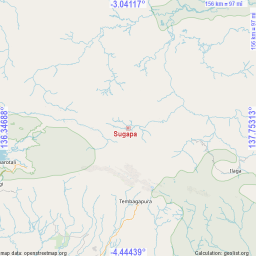 Sugapa on map