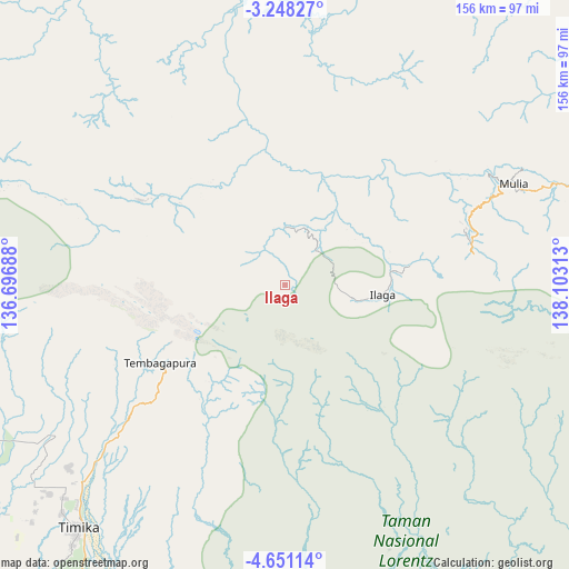 Ilaga on map