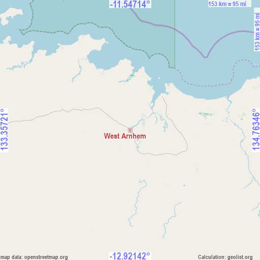 West Arnhem on map