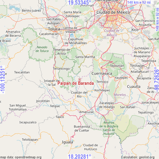 Palpan de Baranda on map