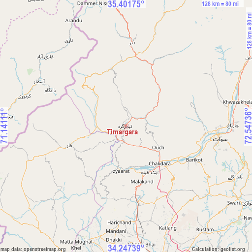 Timargara on map