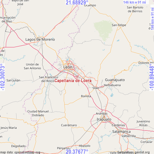 Capellanía de Loera on map