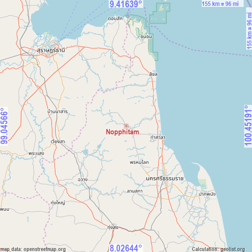 Nopphitam on map