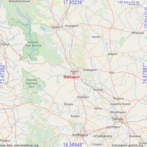 Malkapur on map