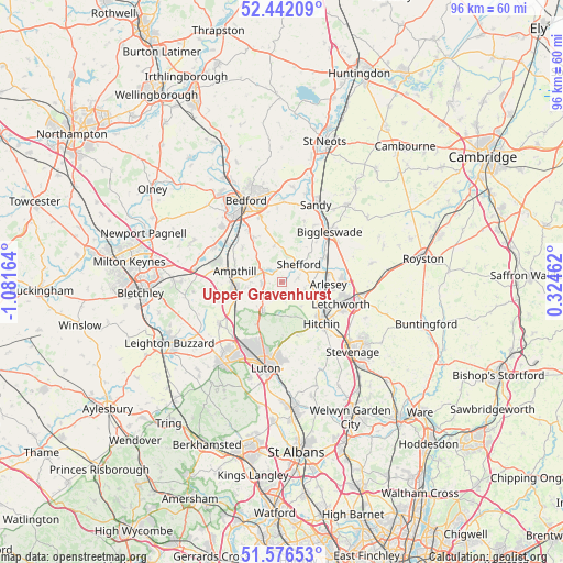 Upper Gravenhurst on map