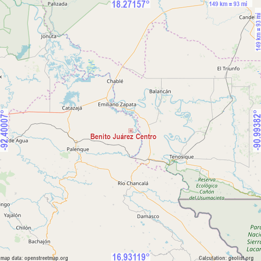 Benito Juárez Centro on map