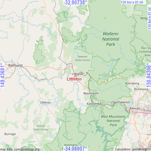 Littleton on map