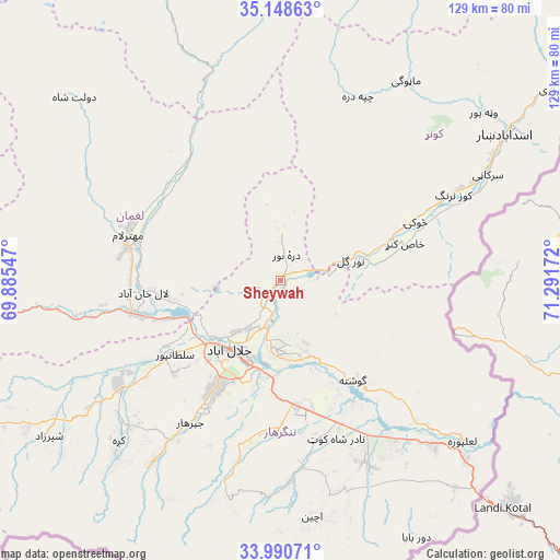 Sheywah on map