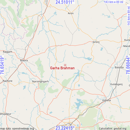 Garha Brahman on map