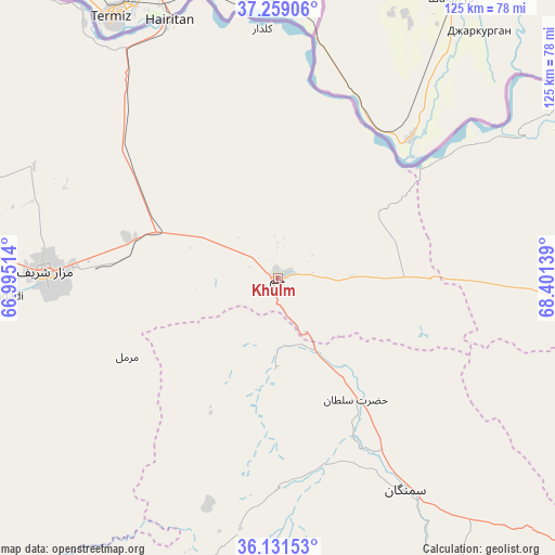 Khulm on map