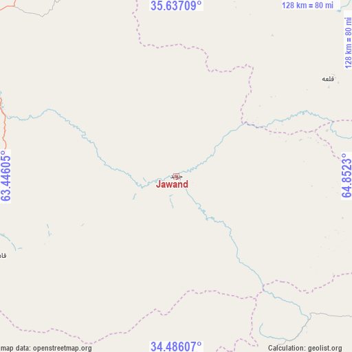 Jawand on map