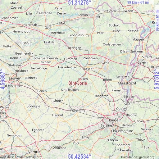 Sint-Joris on map