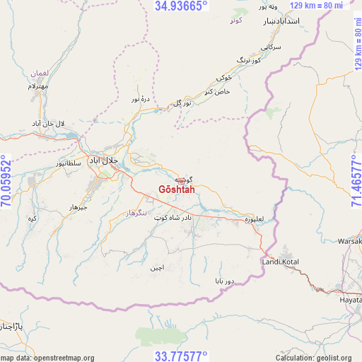 Gōshtah on map