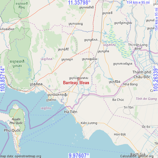 Banteay Meas on map