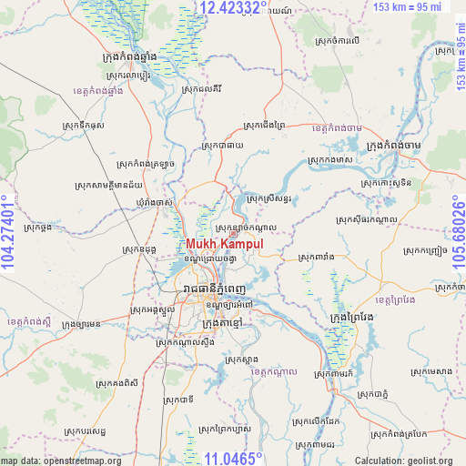 Mukh Kampul on map