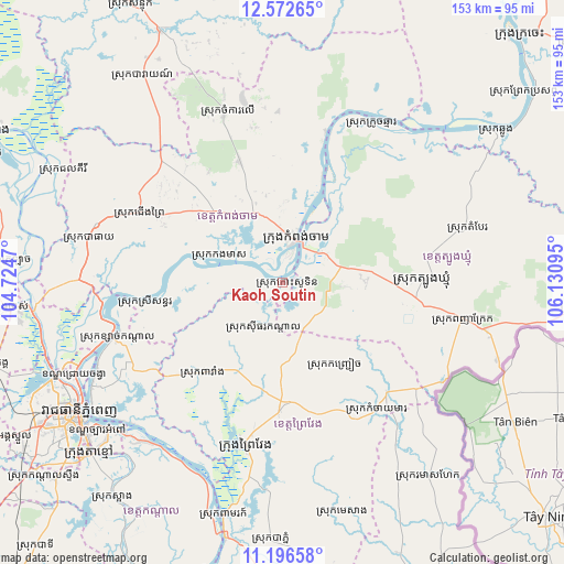 Kaoh Soutin on map