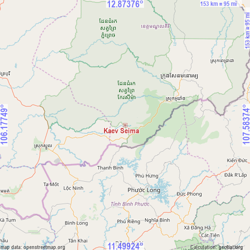Kaev Seima on map