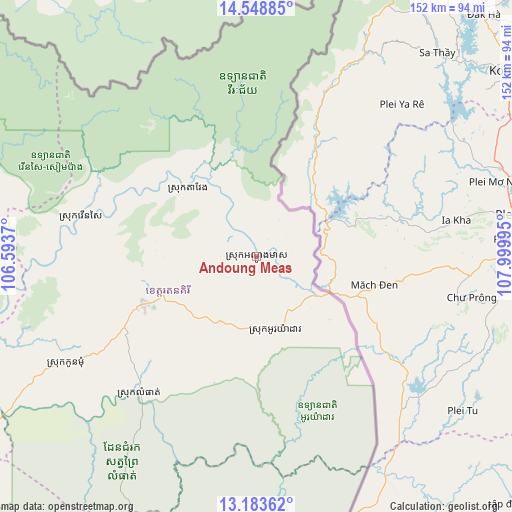 Andoung Meas on map