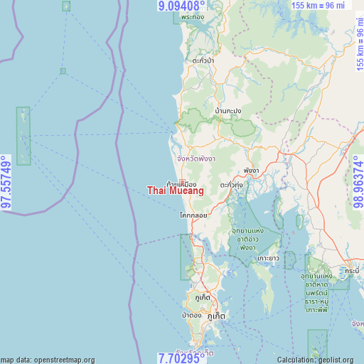 Thai Mueang on map