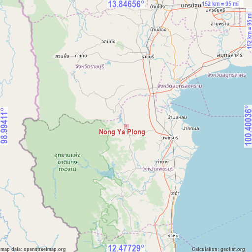 Nong Ya Plong on map