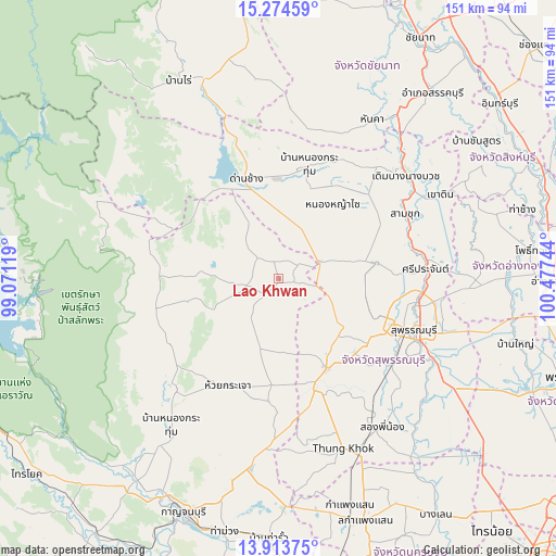 Lao Khwan on map