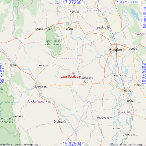Lan Krabue on map