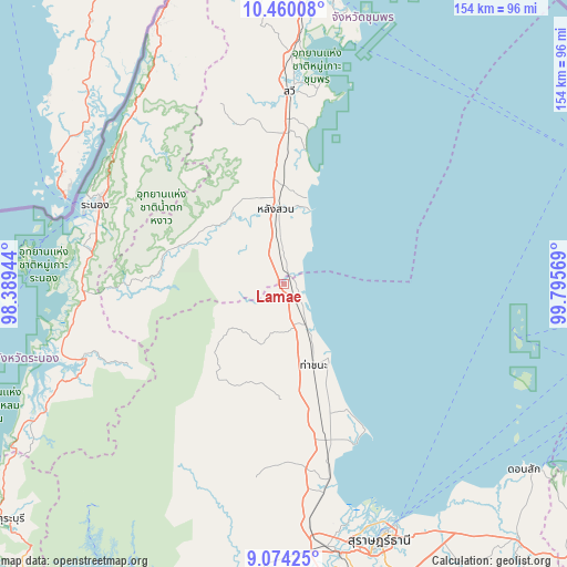 Lamae on map