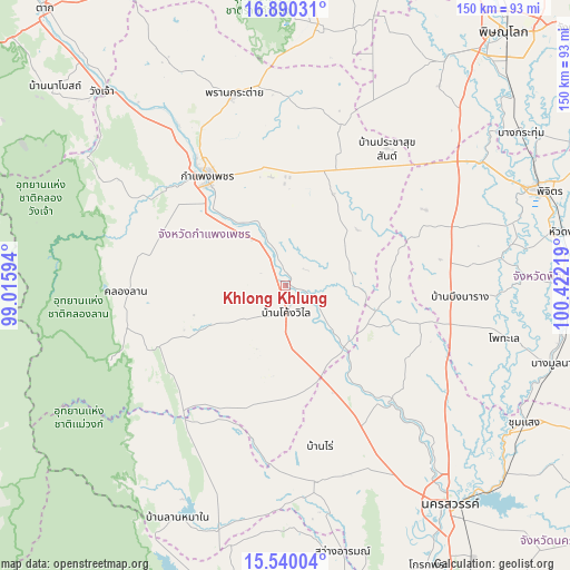 Khlong Khlung on map